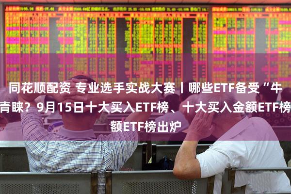 同花顺配资 专业选手实战大赛丨哪些ETF备受“牛人”青睐？9月15日十大买入ETF榜、十大买入金额ETF榜出炉